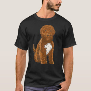 Cockapoo Dog Poodle Realistic Cockapoo Animal Love T-Shirt