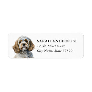 Cockapoo Dog Return Address Labels