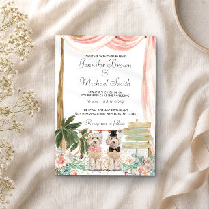 Cockapoo Dog Rustic Invitation