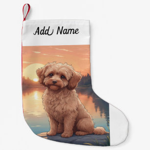 Cockapoo Dog Small Christmas Stocking
