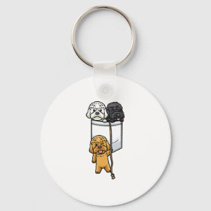 Cockapoo Dog Spoodle In Pocket Key Ring