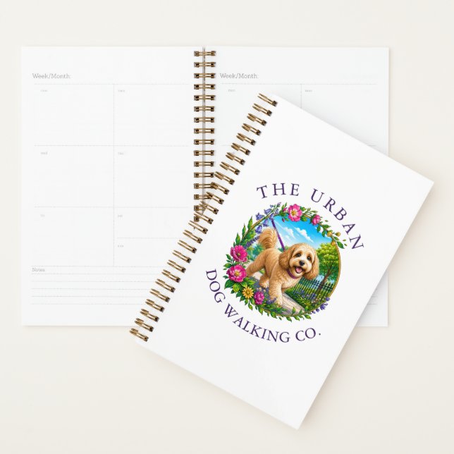 Cockapoo Dog Walker Custom Planner Diary (Display)