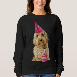 Cockapoo Dog With Cup Cake Cockapoo Mum Cockerpoo Sweatshirt