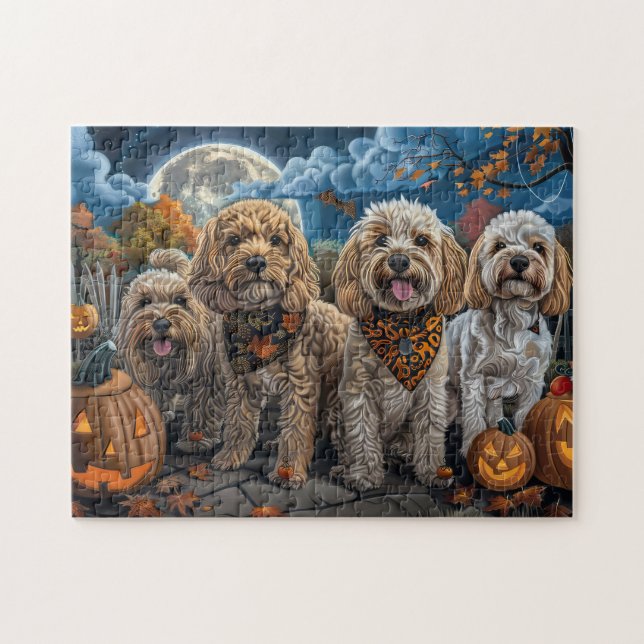 Cockapoo Halloween Spooky Jigsaw Puzzle (Horizontal)
