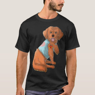 Cockapoo I Love Mum Tattoo Dog Funny Mother's Day  T-Shirt
