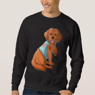 Cockapoo I Love Mum Tattoo Dog Mother's Day Sweatshirt