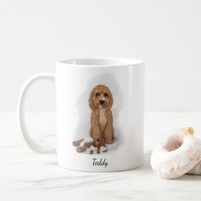 Cockapoo "It wasn't Me' Coffee Mug (With Donut)