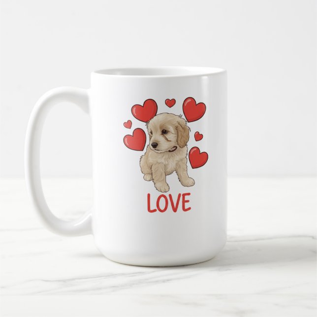 Cockapoo Love Coffee Mug (Left)