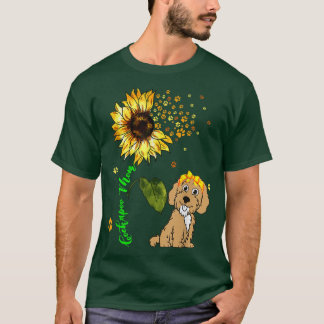 Cockapoo Mum Cute Sunflower Dog Paws Owner Lover F T-Shirt