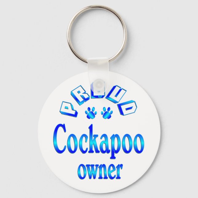 Cockapoo Owner Key Ring (Front)