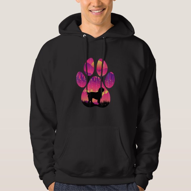 Cockapoo Paw Mom Dad Dog  Women Men Hoodie (Front)