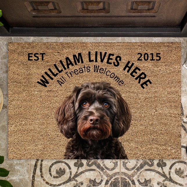 Cockapoo Personalised Pet Doormat (Creator Uploaded)