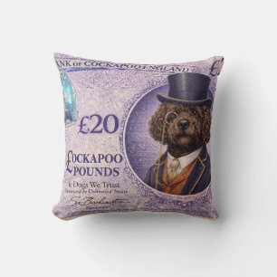 Cockapoo Pillow   Funny Dog Lover Cushion Gift