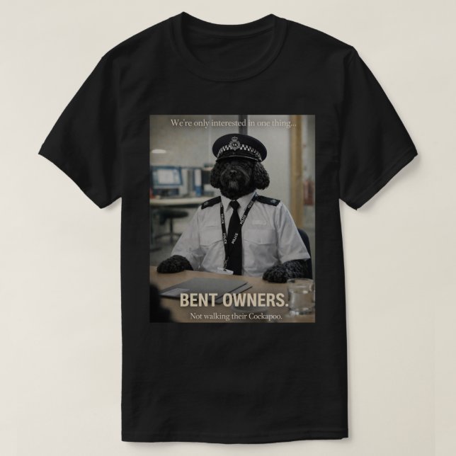 Cockapoo Police Shirt | Funny Dog Walking Gift (Design Front)