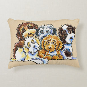 Cockapoo Rainbow Decorative Cushion