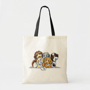 Cockapoo Rainbow Tote Bag