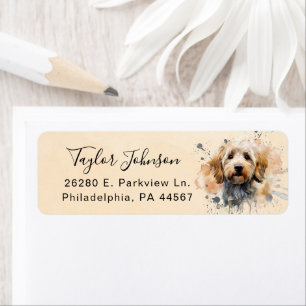 Cockapoo Return Address Label
