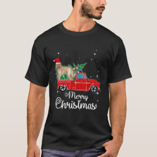 Cockapoo Ride Red Truck Christmas T-Shirt