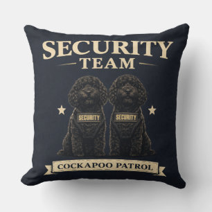 Cockapoo Security Team Gift cushion