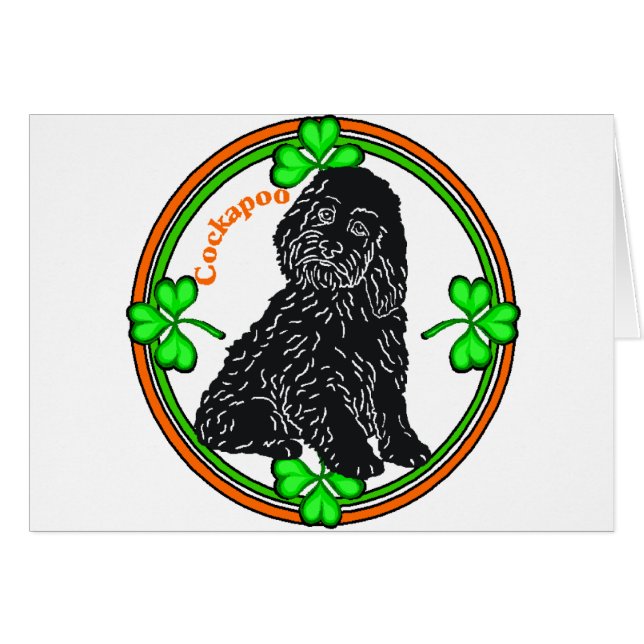 Cockapoo St Patrick's Day (Front Horizontal)