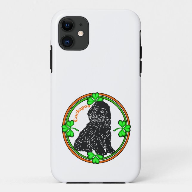 Cockapoo St Patrick's Day Case-Mate iPhone Case (Back)