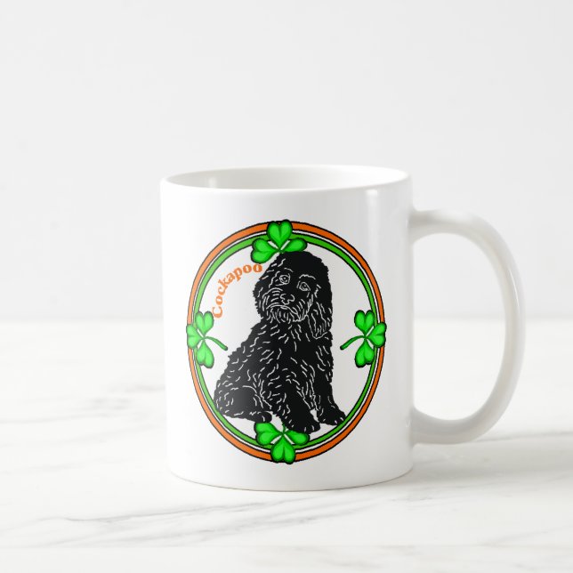 Cockapoo St Patrick's Day Coffee Mug (Right)