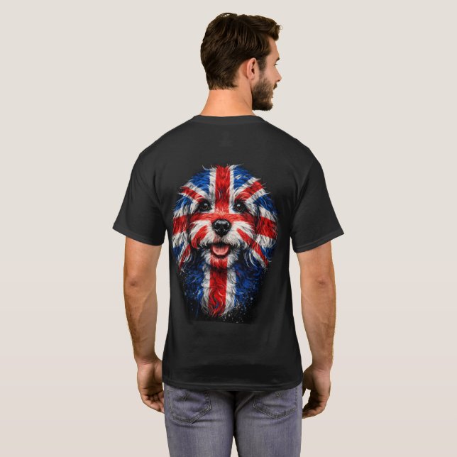 Cockapoo Union jack cool t-shirt (Back Full)