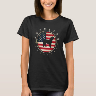 Cockapoo USA Flag 4th July Dog Mum Dad T-Shirt