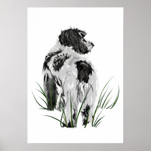 Cockapoo Wall Art Poster, Dog Home Decor