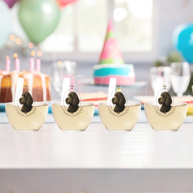 Cockapoo Wine Glass Set of 4 | Dog Lover Gift | El (Insitu (Birthday))