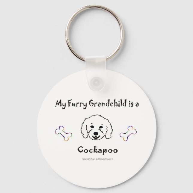 CockapooWt Key Ring (Front)