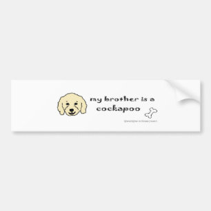 CockapooYellowBrother Bumper Sticker