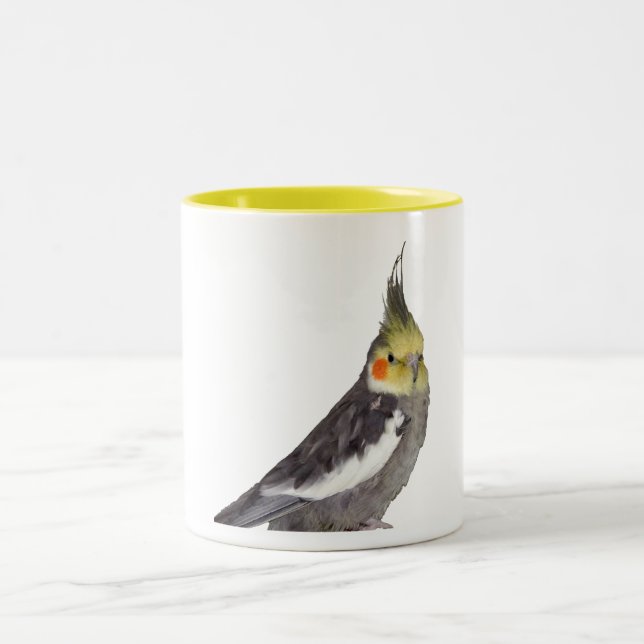 Cockatiel (11oz) Two-Tone coffee mug (Center)