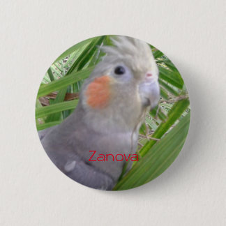 Cockatiel 6 Cm Round Badge