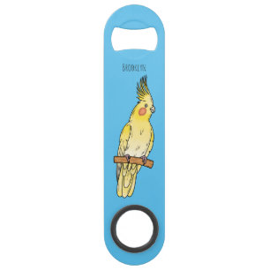 Cockatiel bird cartoon illustration