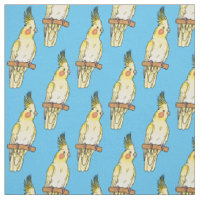 Cockatiel bird cartoon illustration
