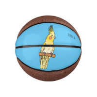 Cockatiel bird cartoon illustration