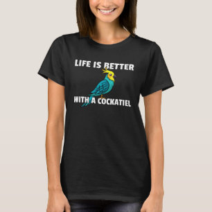 Cockatiel Bird   Cockatoo Parrot T-Shirt