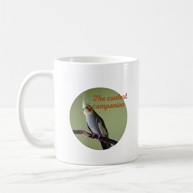 Cockatiel bird mug (Left)
