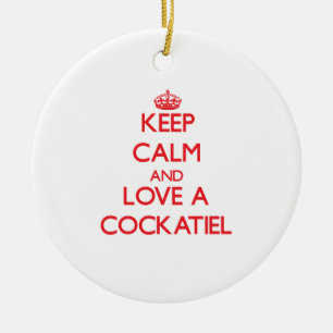 Cockatiel Ceramic Ornament