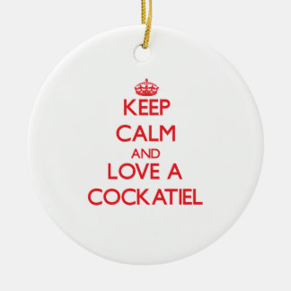 Cockatiel Ceramic Ornament