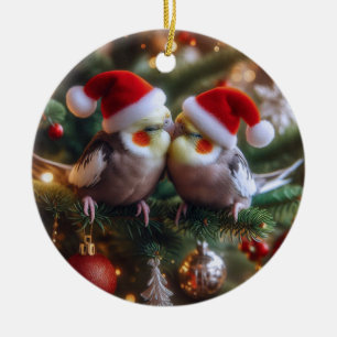 Cockatiel Christmas Ornament