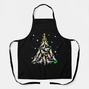 Cockatiel Christmas Tree Funny Cockatiel Bird Chri Apron