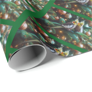 Cockatiel Christmas Wrapping Paper