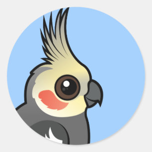 Cockatiel Classic Round Sticker