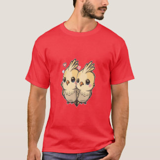 Cockatiel Cockatiels Heart Parrot Birds vintage T-Shirt