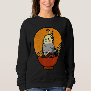 Cockatiel Cockatoo Lutino Quarrion Weiro Bird Parr Sweatshirt