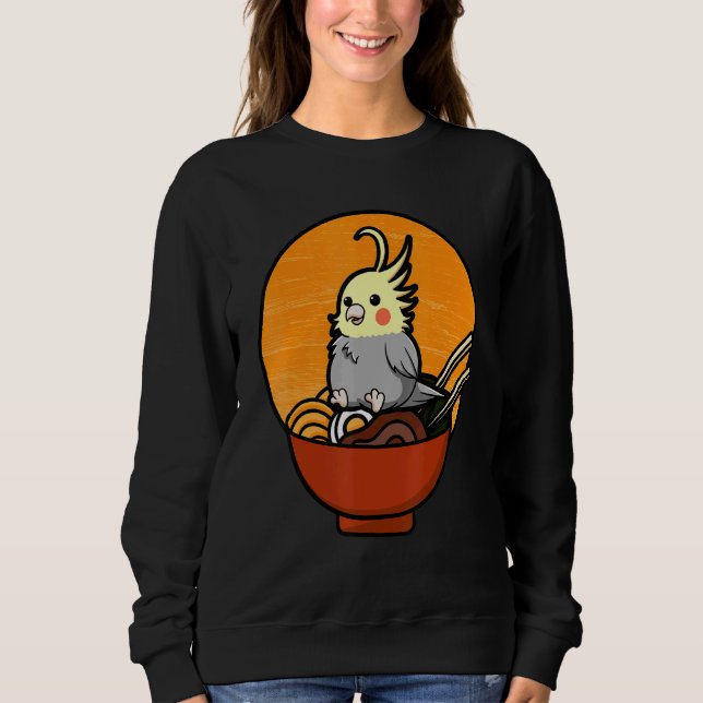 Cockatiel Cockatoo Lutino Quarrion Weiro Bird Parr Sweatshirt (Front)