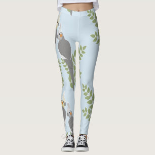 Cockatiel Couple Leggings