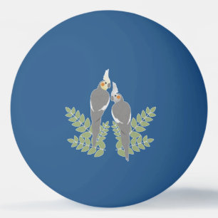 Cockatiel Couple Ping Pong Ball